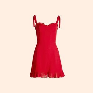 Reformation Christine Dress (Lipstick)